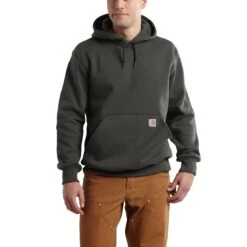 Carhartt Sweatshirts: Men's 100615 306 Peat Paxton Rain Defender Hooded Sweatshirt