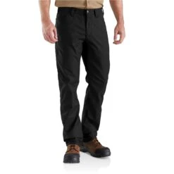 Carhartt Pants: Men's 103109 001 Black Rugged Professional Relaxed Fit