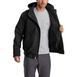 Carhartt Men's Jacket: 103371 001 Black Full Swing Armstrong Active Jacket 5 Carhartt Men's Jacket: 103371 001 Black Full Swing Armstrong Active Jacket -Fashion Clothing Store 103371001.3