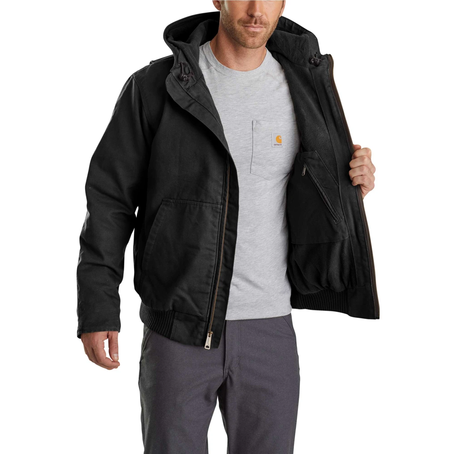 Carhartt Men's Jacket: 103371 001 Black Full Swing Armstrong Active Jacket 2 Carhartt Men's Jacket: 103371 001 Black Full Swing Armstrong Active Jacket - Image 2