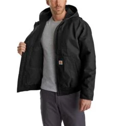 Carhartt Men's Jacket: 103371 001 Black Full Swing Armstrong Active Jacket 7 Carhartt Men's Jacket: 103371 001 Black Full Swing Armstrong Active Jacket -Fashion Clothing Store 1033710010.4