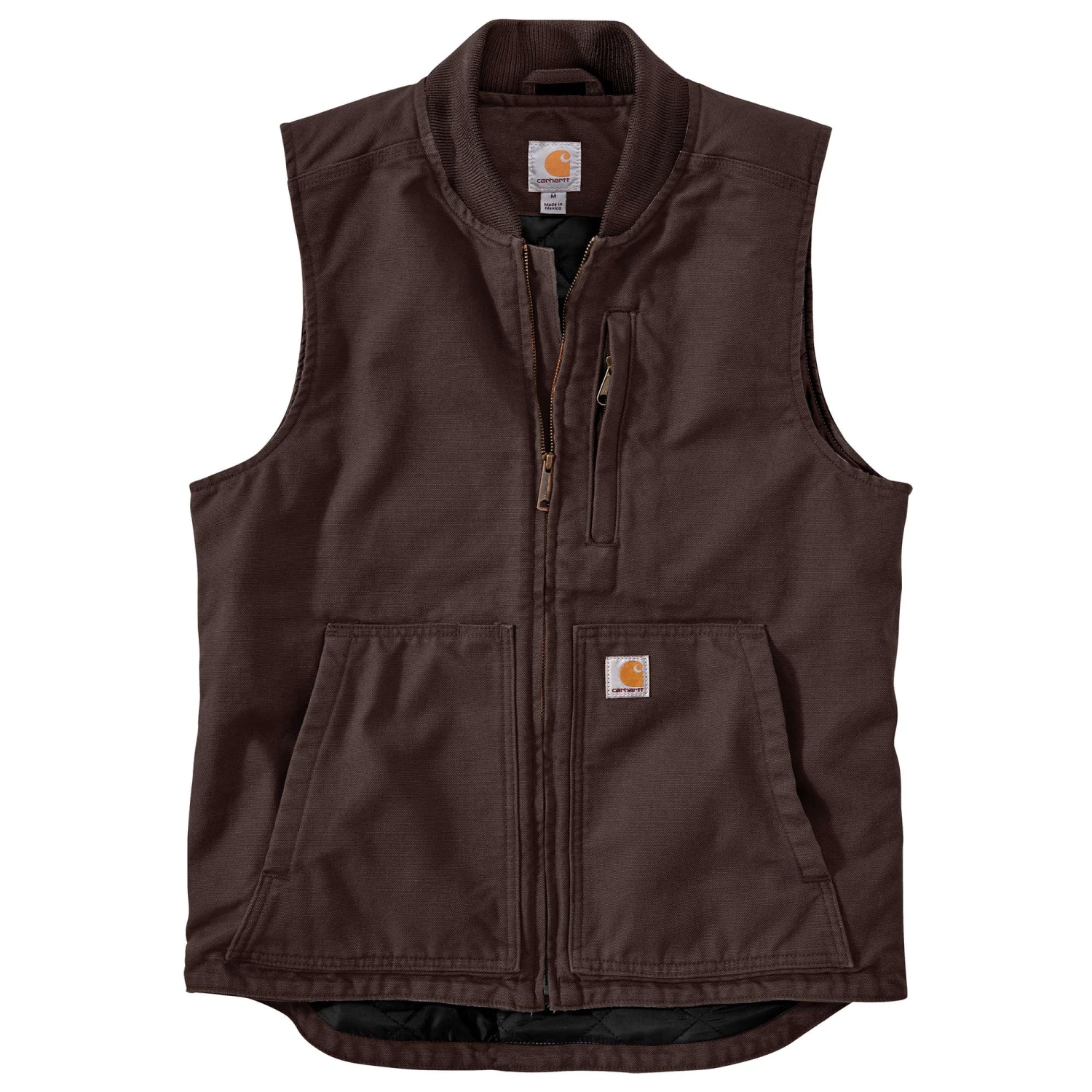 Carhartt Vest: Men's 104395 DKB Washed Duck Insulated Vest 1 Carhartt Vest: Men's 104395 DKB Washed Duck Insulated Vest