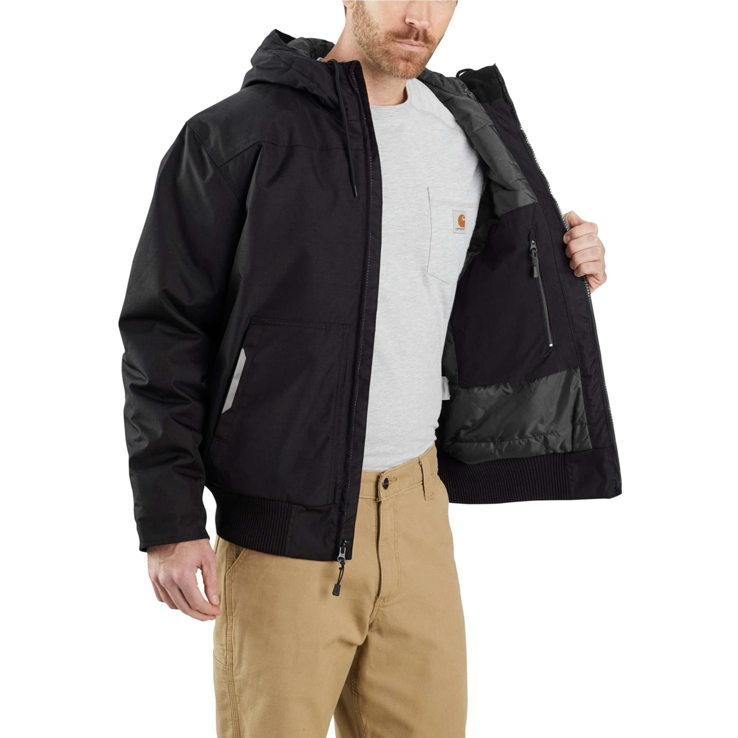 Carhartt Jackets: Men's 104458 N04 Black Yukon Extreme Jacket 4 Carhartt Jackets: Men's 104458 N04 Black Yukon Extreme Jacket - Image 4