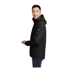 Eddie Bauer Jackets: Men's EB656 BSG Black Stone Grey WeatherEdge 3-in-1 Jacket -Fashion Clothing Store 10477 blackstormgy 3 eb656blackstormgymodelside 337wedit