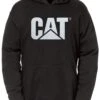 CAT Apparel Sweatshirt: Men's 1910092 16 Black Water Resistant Hooded Sweatshirt