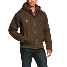 Ariat Rebar Jackets: Men's 10027842 Brown Rebar DuraCanvas Jacket