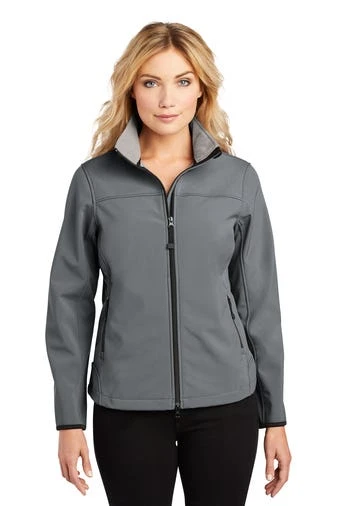 Port Authority Jackets: Women's L790 SMK Smoke Grey Chrome Glacier Soft Shell Jacket 1 Port Authority Jackets: Women's L790 SMK Smoke Grey Chrome Glacier Soft Shell Jacket