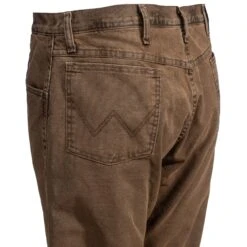 Wrangler Jeans: Men's Rugged Wear 33213 NB Thinsulate Lined Brown Jeans -Fashion Clothing Store 33213nb 4