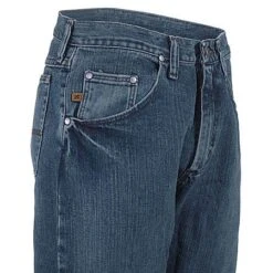 Wrangler 20X Jeans: Men's Vintage Midnight 33MWX VM No. 33 Extreme Relaxed Straight Leg Jeans -Fashion Clothing Store 33mwxvm 20xr 01