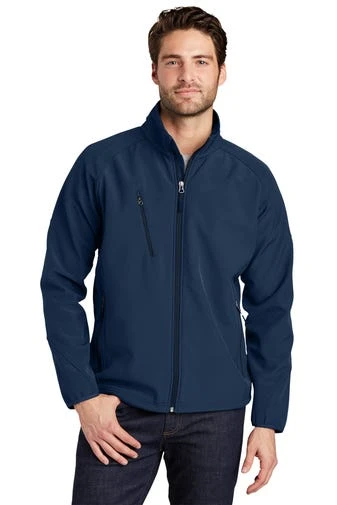 Port Authority Jackets: Men's J705 BLU Insignia Blue Textured Soft Shell Jacket 1 Port Authority Jackets: Men's J705 BLU Insignia Blue Textured Soft Shell Jacket