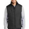 Port Authority Vests: Men's J709 BLK Black Puffy Vest