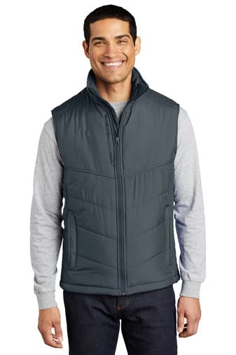 Port Authority Vests: Men's J709 DSLT Dark Slate Puffy Vest