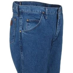 Wrangler Jeans: Men's Cowboy Cut 47MWZ SW Regular Fit Stonewashed Jeans -Fashion Clothing Store 47mwzsw wranglerr 01