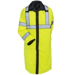 5.11 Tactical Coats: Men's 48125 019 Black High Vis Waterproof Reversible Rain Coat -Fashion Clothing Store 5.11 48125 f 01