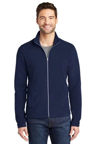 Port Authority Jackets: Men's F223 TN True Navy Microfleece Jacket 1 Port Authority Jackets: Men's F223 TN True Navy Microfleece Jacket