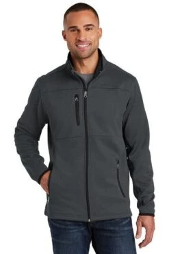 Port Authority Jackets: Men's F222 GPH Graphite Pique Fleece Jacket