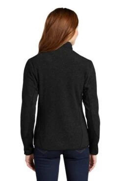 Port Authority Jackets: Women's L227 BLK Black R-Tek Pro Fleece Full Zip Jacket -Fashion Clothing Store 5519 blkblk 2 l227blkblkmodelback1 337w