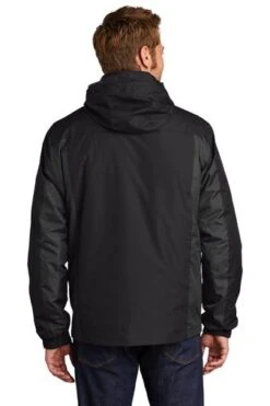 Port Authority Jackets: Men's J321 BBM Black Black Magnet Colorblock 3-in-1 Jacket -Fashion Clothing Store 5548 bkbkmgnt 2 j321bkbkmgntmodelback1 337w