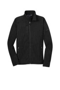Eddie Bauer Jackets: Men's EB532 BLK Black Shaded Crosshatch Soft Shell Jacket 9 Eddie Bauer Jackets: Men's EB532 BLK Black Shaded Crosshatch Soft Shell Jacket -Fashion Clothing Store 5566 black 5 eb532blackflatfront 337w