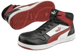 Puma Shoes: Men's 630055 Black White Red Composite Toe Mid EH Frontcourt Heritage Work Shoe 8 Puma Shoes: Men's 630055 Black White Red Composite Toe Mid EH Frontcourt Heritage Work Shoe -Fashion Clothing Store 630050 frontcourt blk wht red mid pairoaftyyit3xj78 1