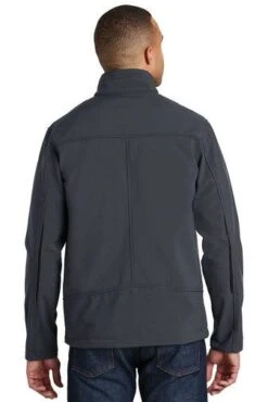 Port Authority Jackets: Men's J324 BG Battleship Grey Welded Soft Shell Water Resistant Jacket -Fashion Clothing Store 6321 batlshpgrey 2 j324batlshpgreymodelback2 337w