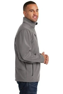 Port Authority Jackets: Men's J324 DS Deep Smoke Welded Soft Shell Water Resistant Jacket -Fashion Clothing Store 6321 deepsmoke 3 j324deepsmokemodelside2 337w
