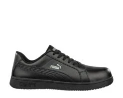 Puma Safety: Men's 640005 Black Composite-Fiberglass Toe Iconic Low Work Shoe