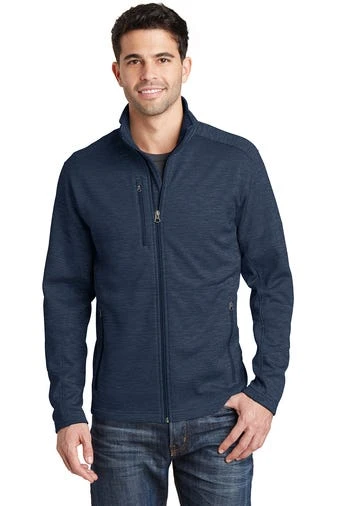 Port Authority Jackets: Men's F231 NVY Navy Digi Stripe Fleece Jacket 1 Port Authority Jackets: Men's F231 NVY Navy Digi Stripe Fleece Jacket