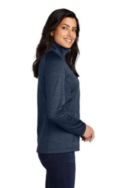 Port Authority Jackets: Women's L231 NVY Navy Digi Stripe Fleece Jacket 6 Port Authority Jackets: Women's L231 NVY Navy Digi Stripe Fleece Jacket -Fashion Clothing Store 6892 navy 3 l231navymodelside1 337w