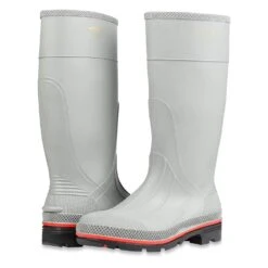 Servus Boots: Men's 75122 Grey Black Northerner Waterproof PVC 15IN Boot -Fashion Clothing Store 718di onlvl. sl1500
