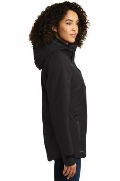 Eddie Bauer Jackets: Women's EB555 BLK Black WeatherEdge Plus Insulated Jacket -Fashion Clothing Store 8327 black 3 eb555blackmodelside 337w