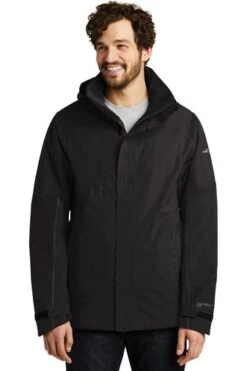 Eddie Bauer Jackets: Men's EB554 BLK Black WeatherEdge Plus Insulated Jacket -Fashion Clothing Store 8328 black 1 eb554blackmodelfront 337w