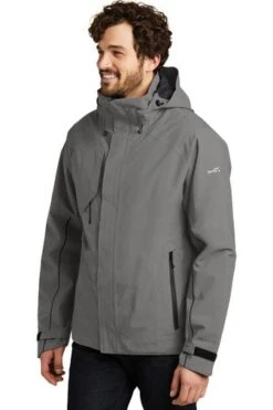 Eddie Bauer Jackets: Men's EB554 MG Metal Grey WeatherEdge Plus Insulated Jacket -Fashion Clothing Store 8328 metalgrey 4 eb554metalgreymodel3q 337w