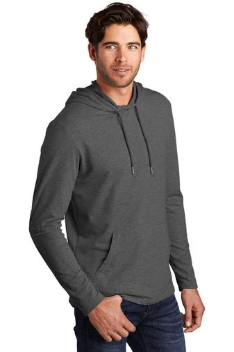 District Sweatshirts: Men's DT571 WC Washed Coal Featherweight French Terry Hoodie 2 District Sweatshirts: Men's DT571 WC Washed Coal Featherweight French Terry Hoodie - Image 2