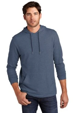 District Sweatshirts: Men's DT571 WI Washed Indigo Featherweight French Terry Hoodie