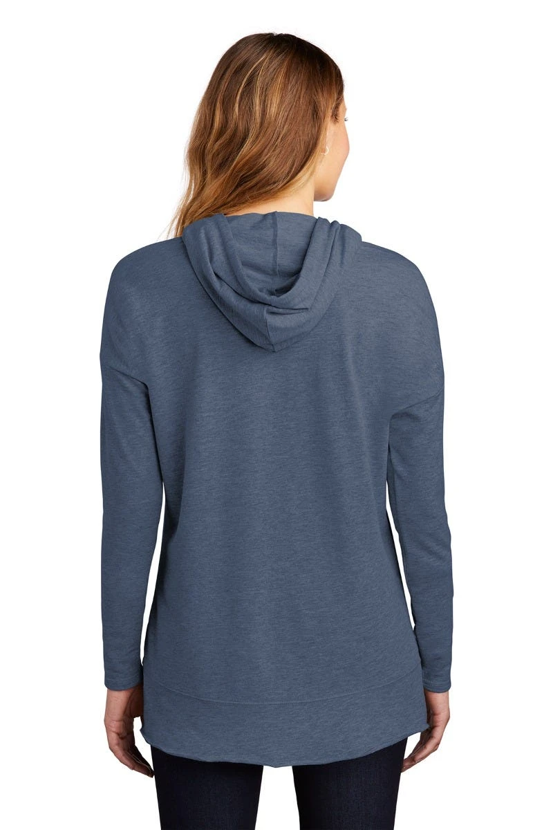 District Sweatshirts: Women's DT671 WI Washed Indigo Featherweight French Terry Hoodie 3 District Sweatshirts: Women's DT671 WI Washed Indigo Featherweight French Terry Hoodie - Image 3