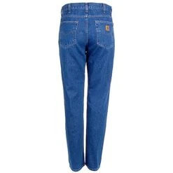 Carhartt Jeans: Men's B18 STW Stonewash Straight Fit Heavyweight 5 Pocket Work Jeans -Fashion Clothing Store b18dst carharttb 01 1