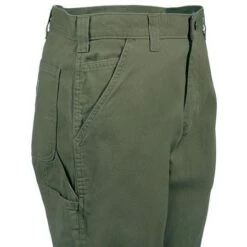 Carhartt Pant: B324 ARG Men's Army Green Relaxed Fit Dungarees -Fashion Clothing Store b324arg carharttr 01