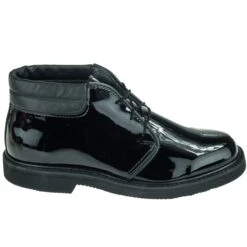 Bates Shoes: High Gloss Padded Lites Uniform Chukka Shoes 53 -Fashion Clothing Store bates e00053 2