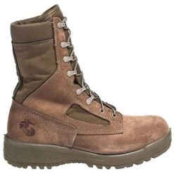Belleville Boots: Men's 590 USMC USA-Made Brown Hot Weather Combat Boots -Fashion Clothing Store belleville 590 o 01