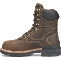 Carolina Boots: Men's CA7838 Brown Composite Toe 8" Contestor Waterproof Insulated Work Boot -Fashion Clothing Store ca7838 500xauto instepedit