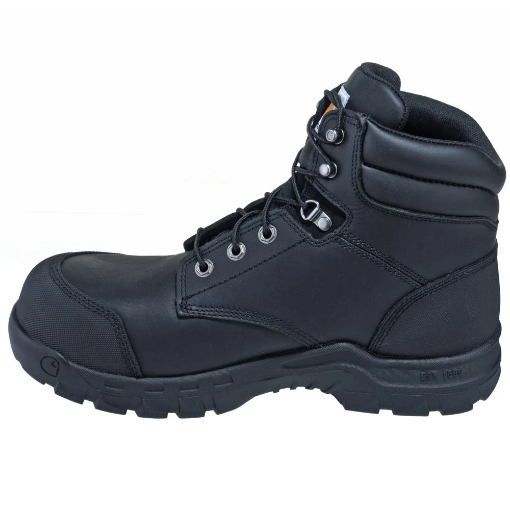 Carhartt Boots: Men's CMF6371 Black 6-Inch Waterproof Composite Toe Rugged Flex EH Boots 5 Carhartt Boots: Men's CMF6371 Black 6-Inch Waterproof Composite Toe Rugged Flex EH Boots - Image 5