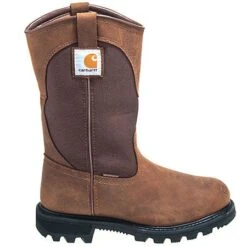 Carhartt Boots: Women's Waterproof CWP1150 Bison Leather EH Wellington Boots -Fashion Clothing Store carhartt footwear cmp1150 o 01