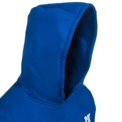 CAT Apparel Sweatshirts: Men's 1910709 95B Bright Blue Trademark Banner Hooded Sweatshirt -Fashion Clothing Store cat 1910709 bblu h 01