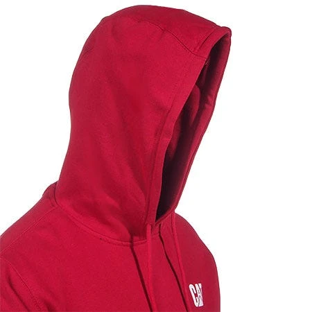 CAT Apparel Sweatshirts: Men's 1910709 155 Chili Pepper Red Hooded Sweatshirt 4 CAT Apparel Sweatshirts: Men's 1910709 155 Chili Pepper Red Hooded Sweatshirt - Image 4
