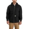 Carhartt Sweatshirts: Men's 104078 001 Black Midweight Rain Defender Thermal Lined Sweatshirt