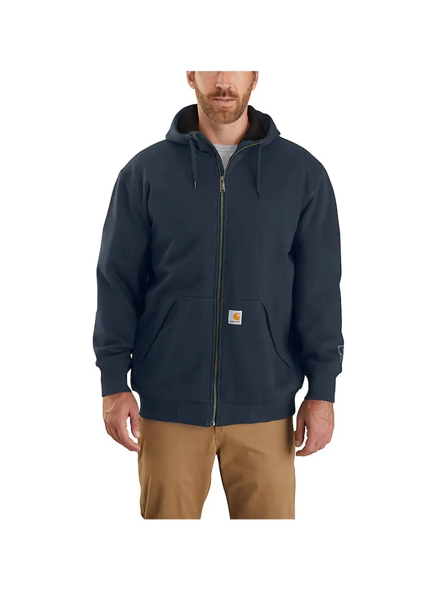 Carhartt Sweatshirts: Men's 104078 472 New Navy Midweight Rain Defender Thermal Lined Sweatshirt 1 Carhartt Sweatshirts: Men's 104078 472 New Navy Midweight Rain Defender Thermal Lined Sweatshirt