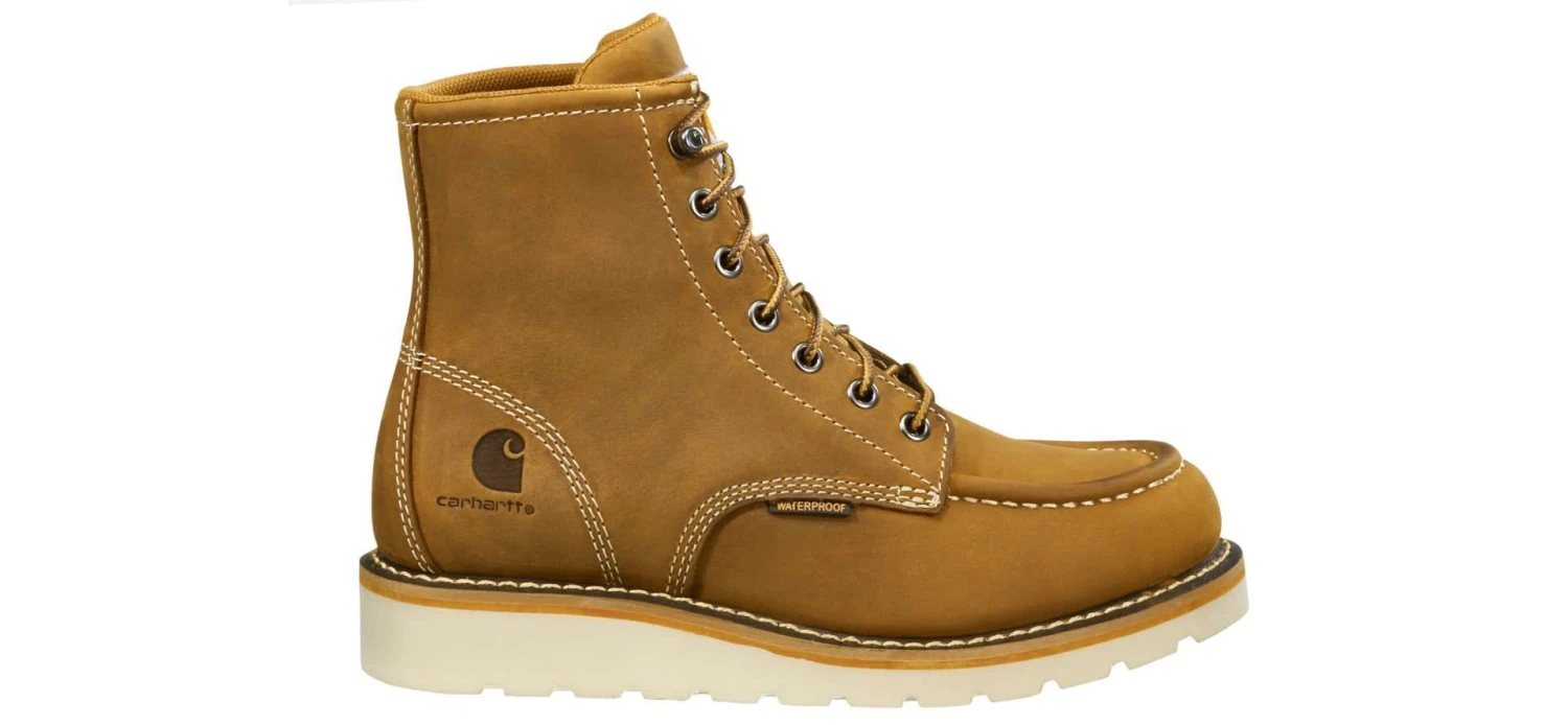 Carhartt Boots: Women's FW6225-W Brown Oil Tanned 6-Inch Steel Toe Wedge Work Boot 2 Carhartt Boots: Women's FW6225-W Brown Oil Tanned 6-Inch Steel Toe Wedge Work Boot - Image 2