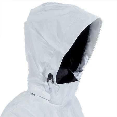 Eddie Bauer Jackets: Women's White EB551 WHT Waterproof Hooded Rain Jacket 4 Eddie Bauer Jackets: Women's White EB551 WHT Waterproof Hooded Rain Jacket - Image 4