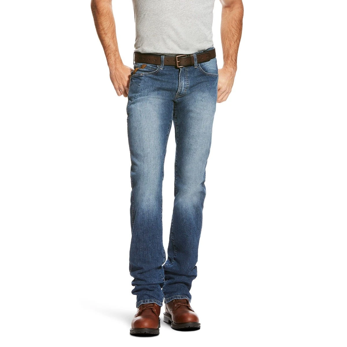 Ariat Rebar Jeans: Men's 10022605 Rebar M3 Loose DuraStretch Basic Stackable Straight Leg Jean 1 Ariat Rebar Jeans: Men's 10022605 Rebar M3 Loose DuraStretch Basic Stackable Straight Leg Jean